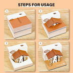 3D Calendar 2027, Desk Time Piece Calendar 2027,Tear-Away 3D Paper Art Notepad w LED Lights,Creative 3D Memo Artsy Pad Calendars, DIY Paper Carving Gift (Cute Pet House) - Image 3