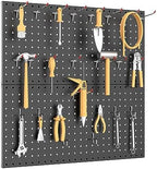WALMANN 2 PCS 12x24 in Pegboard Panels, 24x24 in Tools Pegboards, Black - Image 2