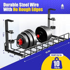 Under Desk Cable Management Tray 2 Pack, Xpatee Wire Management No Screws, Cable Tray with Clamp for Wire Management, Computer Code Rack for Office, Home - No Damage to Desk Black - Image 5