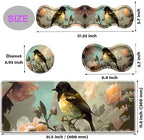 Large Gaming Mouse Pad, Keyboard Wrist Rest Pad + Mouse Wrist Pad + Coaster 4 in 1 Set, Extended Waterproof Non-Slip Desk Mat, Suitable for Office Home Learning Games, Cute Bird - Image 6