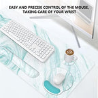 iLeadon Desk Mat with Wrist Rest,Large Gaming Mouse Pad with Wrist Rest - Image 6