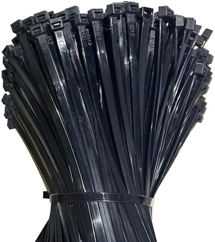 200lb Zip Ties Heavy Duty 18 Inch 350pcs, Large Black Cable Tie, Thick Heat Resistant Zipties, Big Wide Wire Ties, Industrial Tie Wraps for Outdoor Use - Image 7