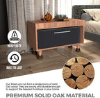Bed Risers (Set of 4) Furniture Risers Lifts Height 2", Oak Solid Wooden Risers for Bed, Furniture Risers with Non-Slip Recessed Hole (Monolithic Wood, 4pcs-2" Hight-Walnut Color) - Image 4