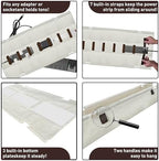 No Drill Under Desk Cable Management Tray, 28" Desk Cable Organizer - Image 7