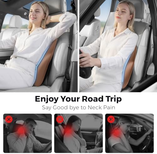 BEBAS Ergonomic Lumbar Support Pillow for Car, Memory Foam Car Back Cushion - Image 6