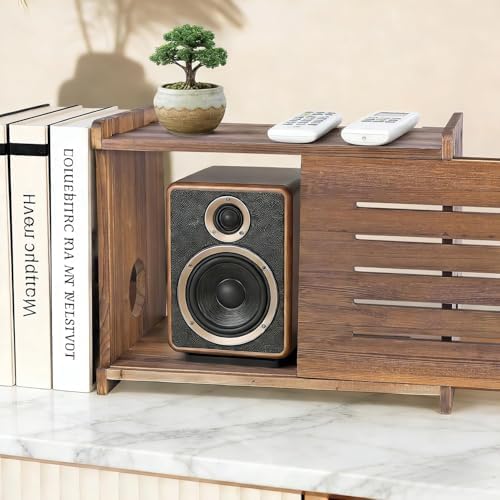 WiFi Box Hider Wood, Cable Organizer Storage Cabinet - Image 4