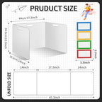 30 Pcs Desk Dividers for Students Plastic Durable and Waterproof Privacy Folders Shields Test Dividers(30pcs White) - Image 2