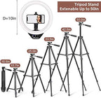 UBeesize 10.2" Ring Light with Overhead Phone Mount, LED Selfie Light with Stand and Phone Holder, Desk Light for iPhone, Desk Tripod for Video Recording, YouTube, TikTok, Live Stream, Cooking, Vlog - Image 6