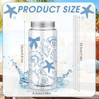 Meanplan 36 Pack Ocean Coastal Plastic Cups with Lids and Straws 14 oz - Image 4