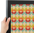 PinPix 24x12 inch Cork Bulletin Board. This Decorative Framed Pin Board Comes with Abstract Pattern in Color Design and Satin Black. Ideal for Home, Office Decor or School (PinPix-564) - Image 2
