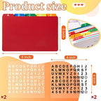 Lewtemi 100 Pcs 5 x 8 Index Card Dividers with Tabs, 5 Colors - Image 2