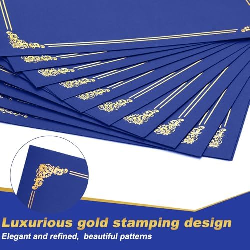 Fainne 120 Pack Certificate Holders Bulk, Diploma Covers, Royal Blue - Image 3