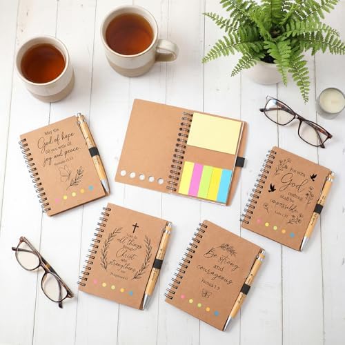 Sprial Notebooks with Pens Bulk, 48 Pack, 5.5 x 4.7 Inch Christian - Image 2