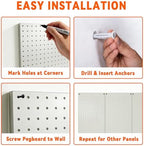 Ultrawall Metal Pegboard Panels, Pegboard Wall Organizer for Garage - Image 5