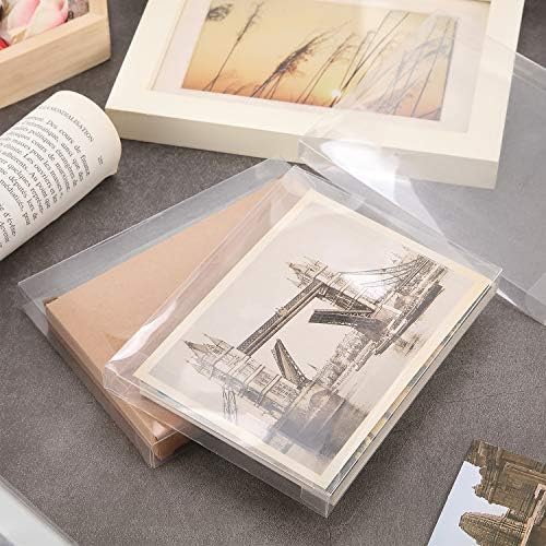 Blulu Clear Greeting Card Box Plastic Storage Organizer Bulk, 200 Packs - Image 7