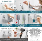TAILI Shower Caddy Suction Cup, Bathroom Organizer Shelves Grey 2 pack - Image 6