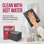 Genie Cloth Magic Cloth, Genie Magic Cleaning Cloths 6 Pack, XXL 16 x 12 Inch Microfiber Cleaning Cloths, Streak-Free & Lint-Free Magic Cloths for Windows, Glass, Stainless Steel, Screens and Cars - Image 2