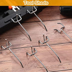 Funrous 100 Pack Hooks for Pegboard Stainless Steel Garage, 2.8 Inch - Image 7