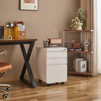 Approgreent Lockable 3 Drawer File Cabinets for Home Office - Image 2
