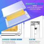 SATINIOR 350 Pcs Clear 100 Pt Magnetic Card Holders for Trading Cards - Image 3