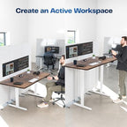 VIVO Rustic Vintage Brown 60 x 30 in Standing Desk, DESK-KIT-0W6N - Image 4