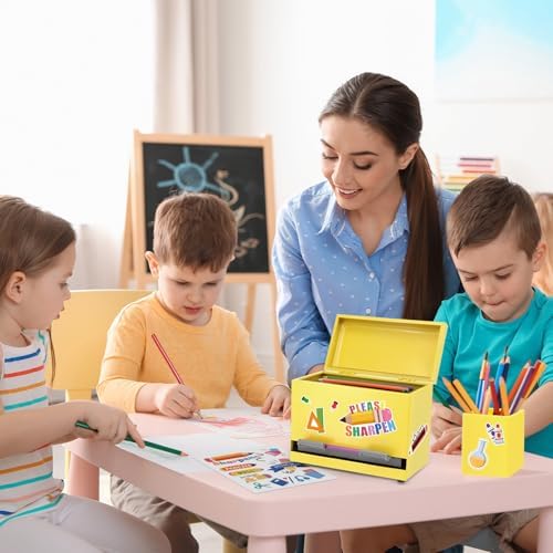 Pencil Dispenser for Classroom & Pencil Holder for Desk with 5 PCS Stickers - Image 5