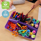 ECR4Kids 6-Compartment Large Plastic Caddy, Multipurpose Organization, Primary, 6-Pack - Image 6