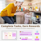 Dragon Touch 21.5" Digital Calendar Chore Chart – 1080P Full HD Interactive Touchscreen, Smart Family Planner, Hearth Display Digital Wall Calendar & Desk Mountable for Seamless Scheduling - Image 4