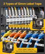 Heat Shrink Wire Label Maker, Industrial Label Printer Bluetooth & Portable - Image 3