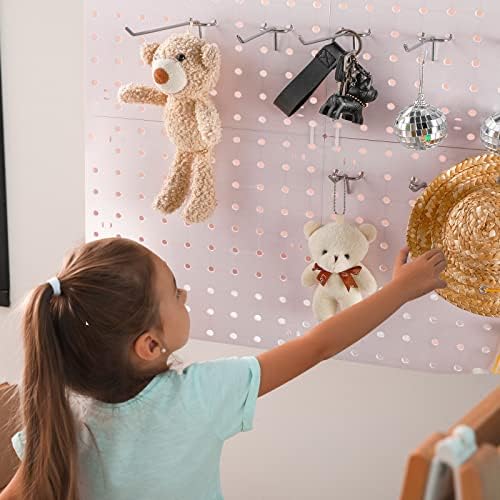 Hicarer 200 Pcs Stainless Steel Pegboard Hooks Multiple Sizes Fit 1/4" or 1/8" Pegboard Ideal for Garage Tool Organization, Wall Storage(2 Inch, 4 Inch, 6 Inch) - Image 5