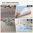 Office Chair Mat for Carpet Patterned PVC Non-Slip “35x48” Hardwood Floor - Image 4