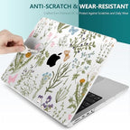 DONGKE Compatible with MacBook Pro 16 Inch Case (2026-2021 Release, M5 M4 M3 M2 M1 Pro/Max Chip), Plastic Hard Shell with Keyboard Cover & Screen Protector for MacBook Pro 16", Wildflower & Butterfly - Image 7