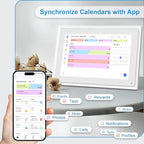 10.1 Inch Digital Calendar+Digital Picture Frame, 2026 Desk Calendar Smart WiFi Planner & Chore Chart, IPS HD Interactive Touchscreen Display Gifts for Women Men, Gifts for Mom Dad - Image 3