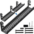 No Drilling Extendable Under Desk Cable Management, Metal Cable Management Tray Under Desk with Clamp, Retractable Power Strip Cord Holder for Wire Management 31Inch (2 Pack Extendable 31') by BIWIST