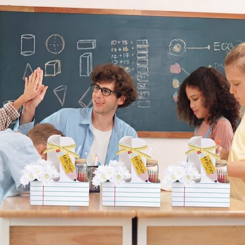 4 Pack Teacher Cups Set Back to School Teacher Gifts, White - Image 4