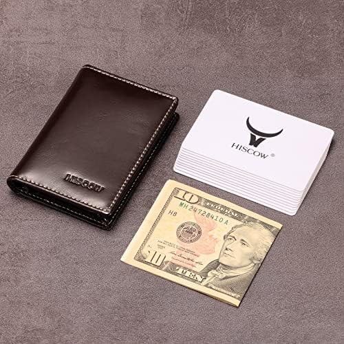 HISCOW Full Grain Leather Business Card Holder Case - Image 3
