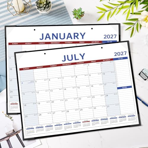 2027 Calendar - 2027 Desk Calendar Large, 22" x 17", Desk Calendar 2027 - Image 2