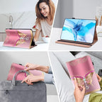 Case for 7" Kindle Paperwhite 12th Generation 2025/2024 & Kindle Colorsoft Signature Edition, Multi-Angle Viewing PU Leather Case with Card Slot for Kindle Paperwhite 2025 - Pink Butterfly - Image 5