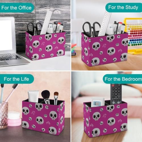 Storage Organizer Rich Shallow Pastel Lovely Circle Skull Skeleton Rotating Multi‑Functional Pouch,Art‑Craft with Accessories - Image 4