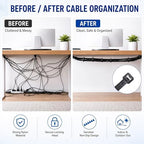 Zip Ties 8 inch, 5000 Pack Black Zip Ties, Self-Locking Nylon Cable Ties with 40 lbs Tensile Strength,Wire Ties for indoor and outdoor use. - Image 4