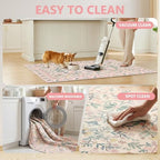 Office Chair Mat for Hardwood Floor & Tile Floor,36"x48"-Pink Flowers - Image 5