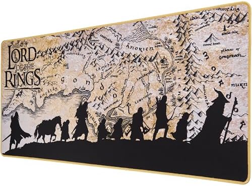 SUBSONIC The Lord of the Rings Mouse Pad XXL 35x15 in Desk Mat Extra Large by SUBSONICINC