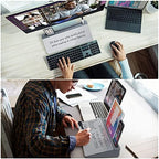 Desktop Glass Whiteboard Gray and Gray Board,Varhomax Desk Organizer and Desktop Memo Pad Solution for Home Office Accessories and School Supplies - Image 7