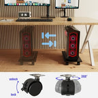 CPU Stand、Computer Tower Stand、Mobile CPU Holder with 4 Caster Wheels Fits for PC、Printer、Most Computer Tower、Office、Home、Planter Caddies、Dog Bowl Stand (Black) - Image 6