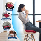 SweetSlubr Seat Cushion, Chair Pad, Memory Foam Tailbone Pain Relief - Image 6