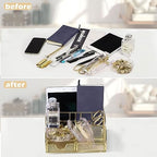 Office Desk Organizers, Gold 13PCS Office Supplies and Accessories Desk Organizer, Acrylic Stapler, Staple Remover, Clips, Scissor, Phone Holder, Pen, Pen Holder - Image 5