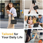 Case for iPad (A16) 11th/10th Generation 11/10.9 Inch 2025/2022, Ubearkk for iPad a16 case with Screen Protector, 360 Degree Rotating Stand Shoulder Strap Pencil Holder,Black - Image 5