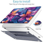 Mektron for 2026/2025/2024/2023 MacBook Air 15 INCH M5 A3448 /M4 A3241 /M3 A3114 /M2 A2941 Case, Printed Plastic Hard Shell Cover with 15.3" Liquid Retina Display Touch ID, Graffiti Flower - Image 5