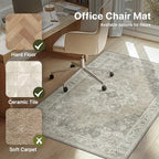 48"x72" Office Chair Mat for Hardwood Floor, Non-Slip Washable Trench - Image 3