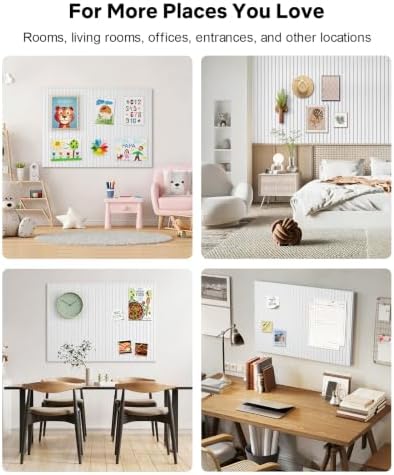 48" x 36" Large Cork Bulletin Board Tiles, Peel and Stick Felt Wall Panels for Vision, Message Center, Picture and Prayer Board for Office, Dorm, Room and Desk Decor(Cold White) - Image 7
